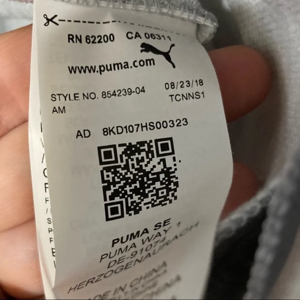 Women’s Puma Zip Up Hoodie Athletic Wear Grey Sweatshirt Medium NWT - Picture 11 of 14